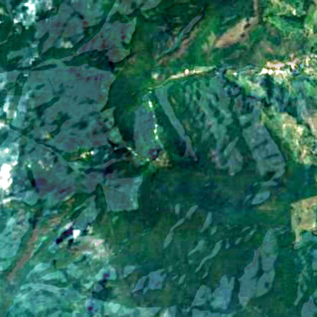 Pico de Adão visto de cima (Sentinel-2)
