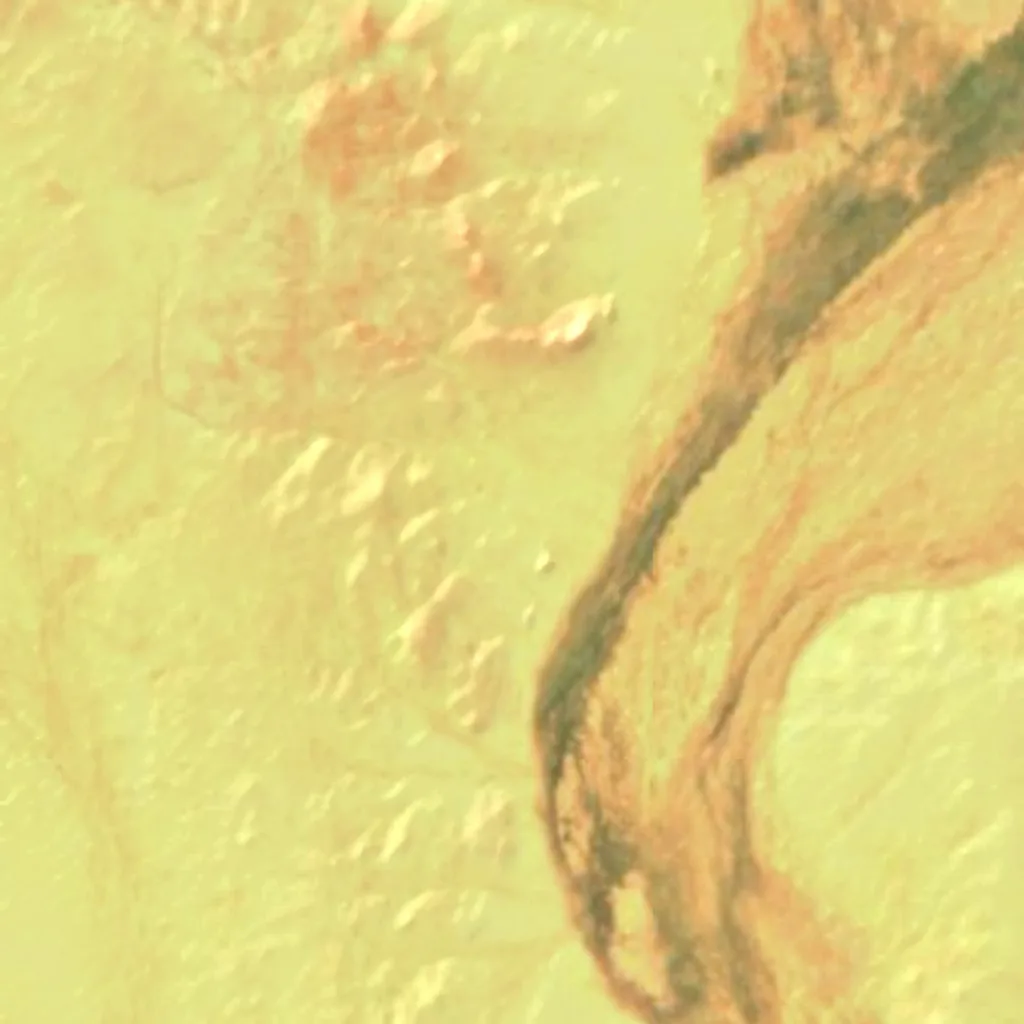 Adrar des Ifoghas von oben gesehen (Sentinel-2)