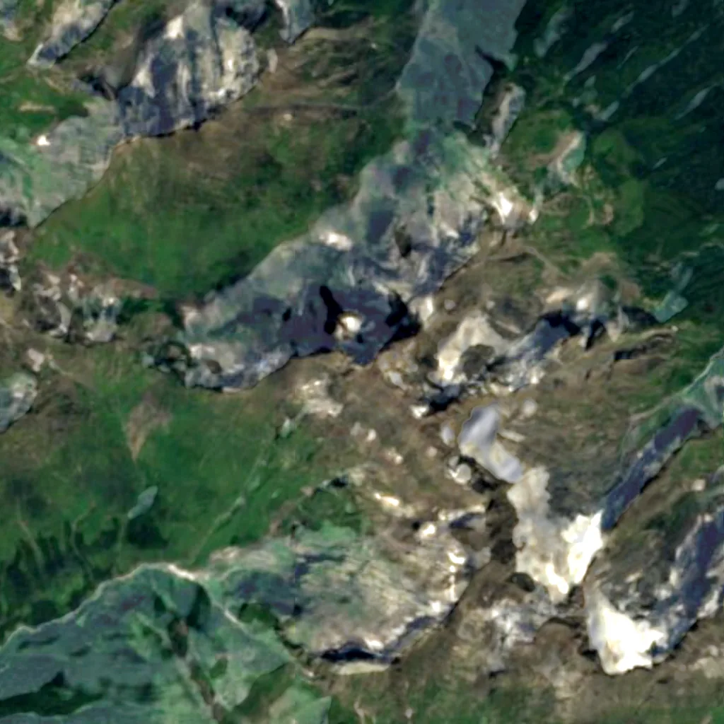 Agepsta visto dall'alto (Sentinel-2)