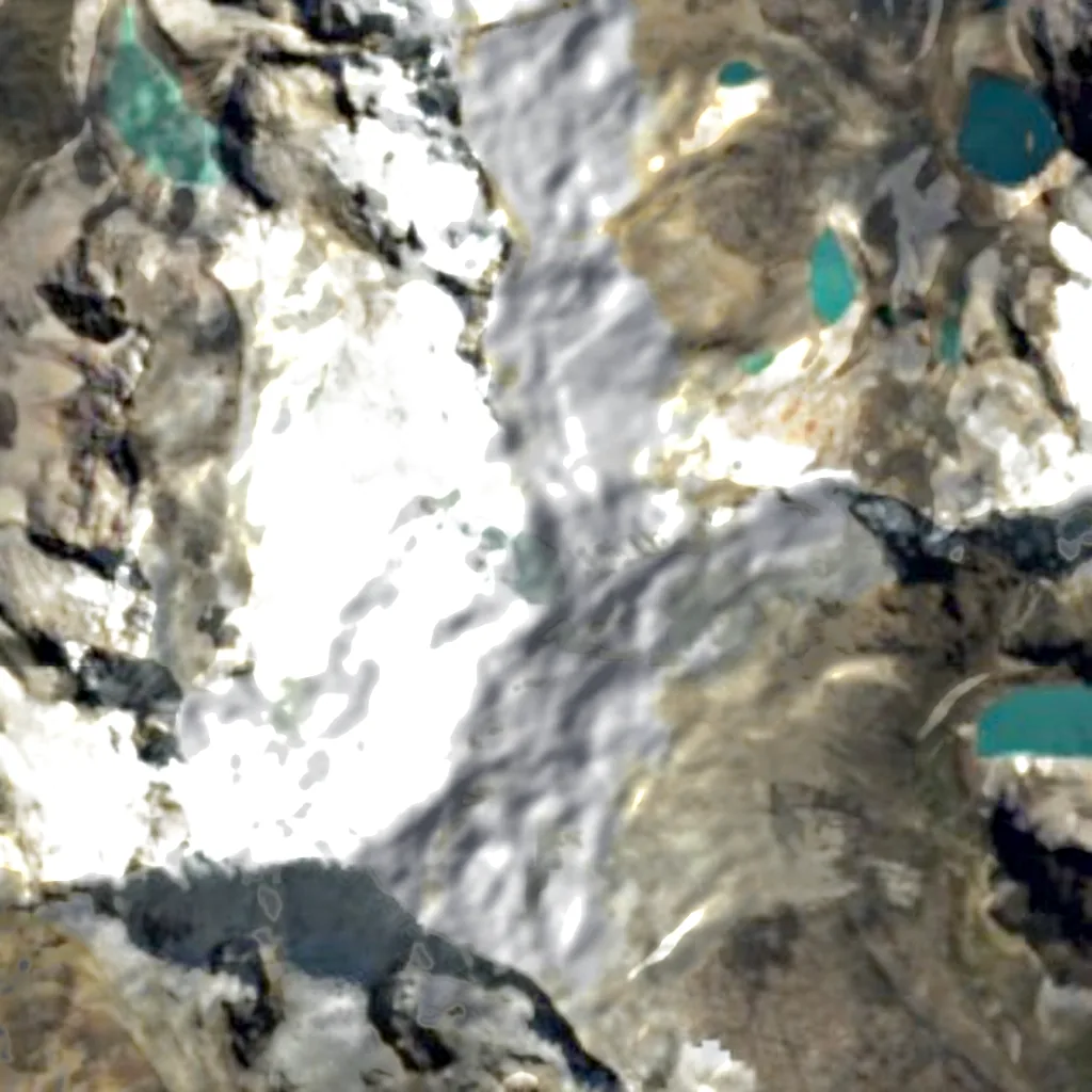 Alpamayo seen from above (Sentinel-2)