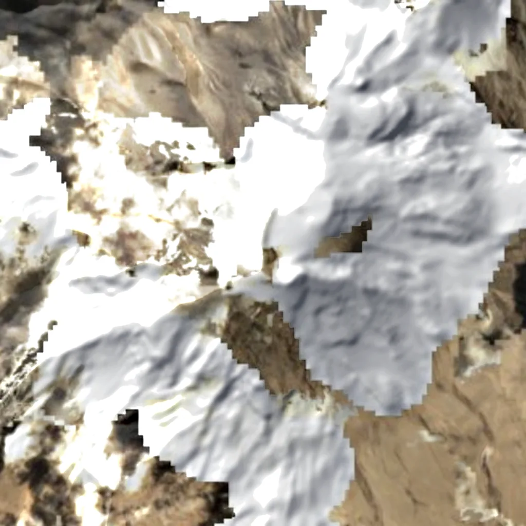 Ampato van boven gezien (Sentinel-2)