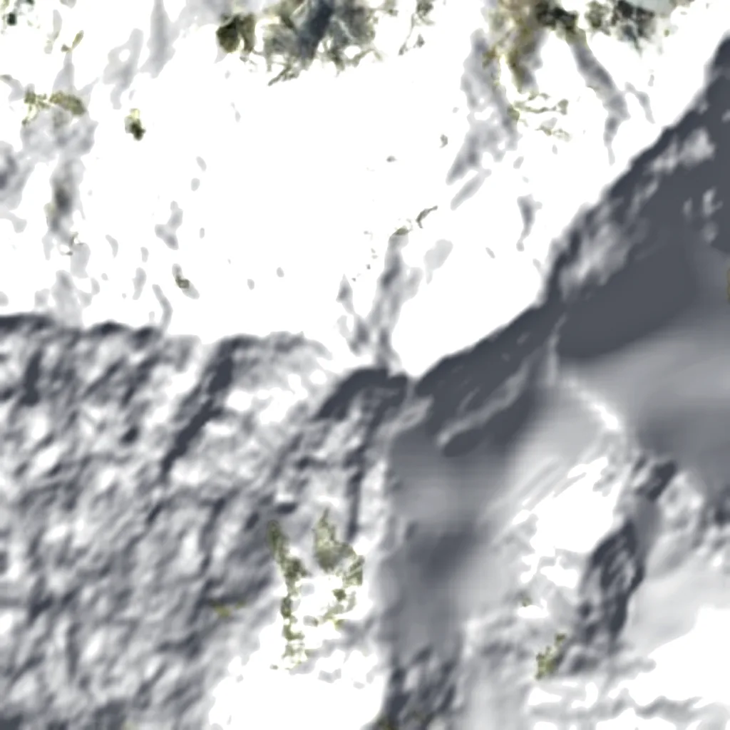 Annapurna II van boven gezien (Sentinel-2)