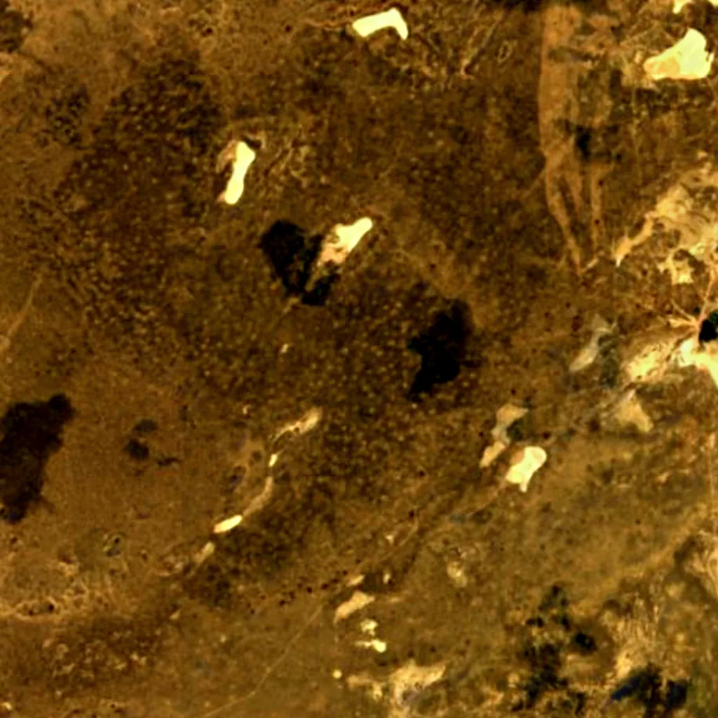 Aral Karakum von oben gesehen (Sentinel-2)