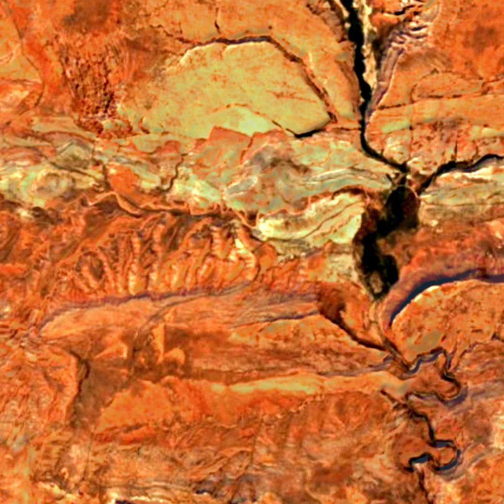 Parque nacional de los Arcos visto desde arriba (Sentinel-2)