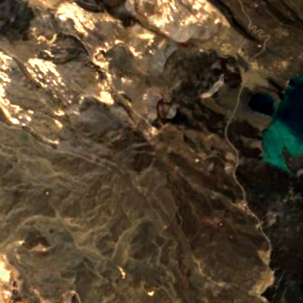 Ardoukôba visto dall'alto (Sentinel-2)