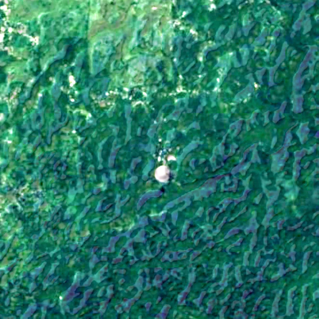 Arecibo Observatory seen from above (Sentinel-2)