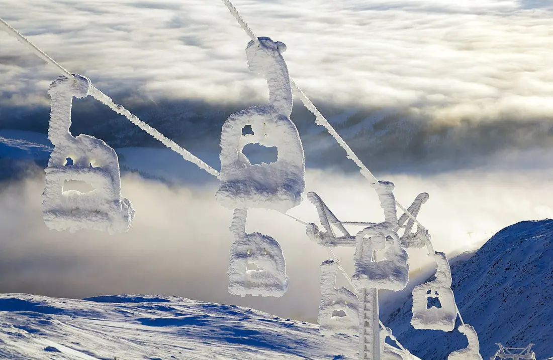 Snowy Åreskutan Ski lift