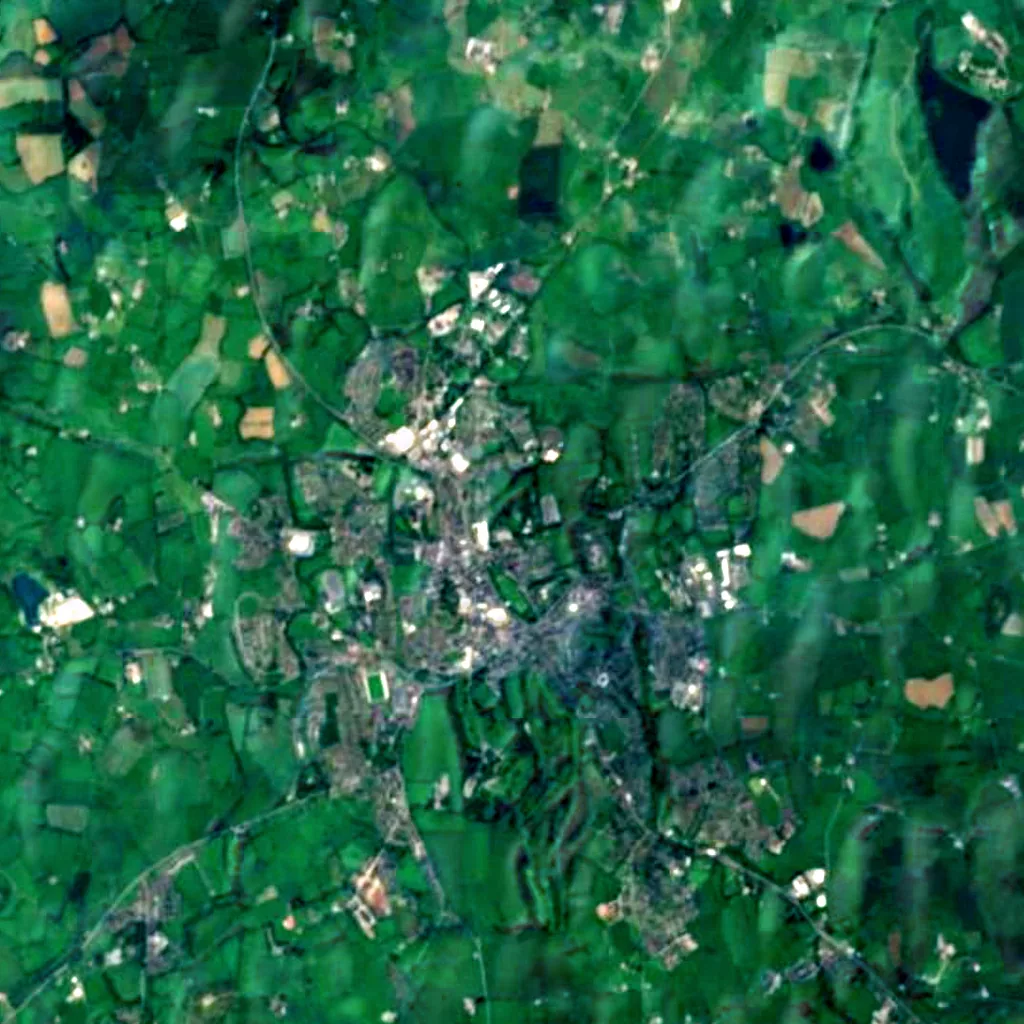 Armagh Observatory von oben gesehen (Sentinel-2)