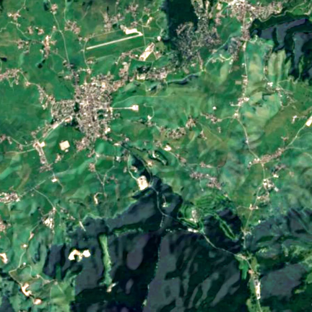 Osservatorio astrofisico di Asiago visto dall'alto (Sentinel-2)