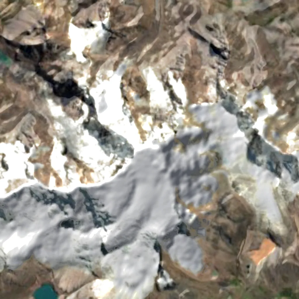 Ausangate visto desde arriba (Sentinel-2)