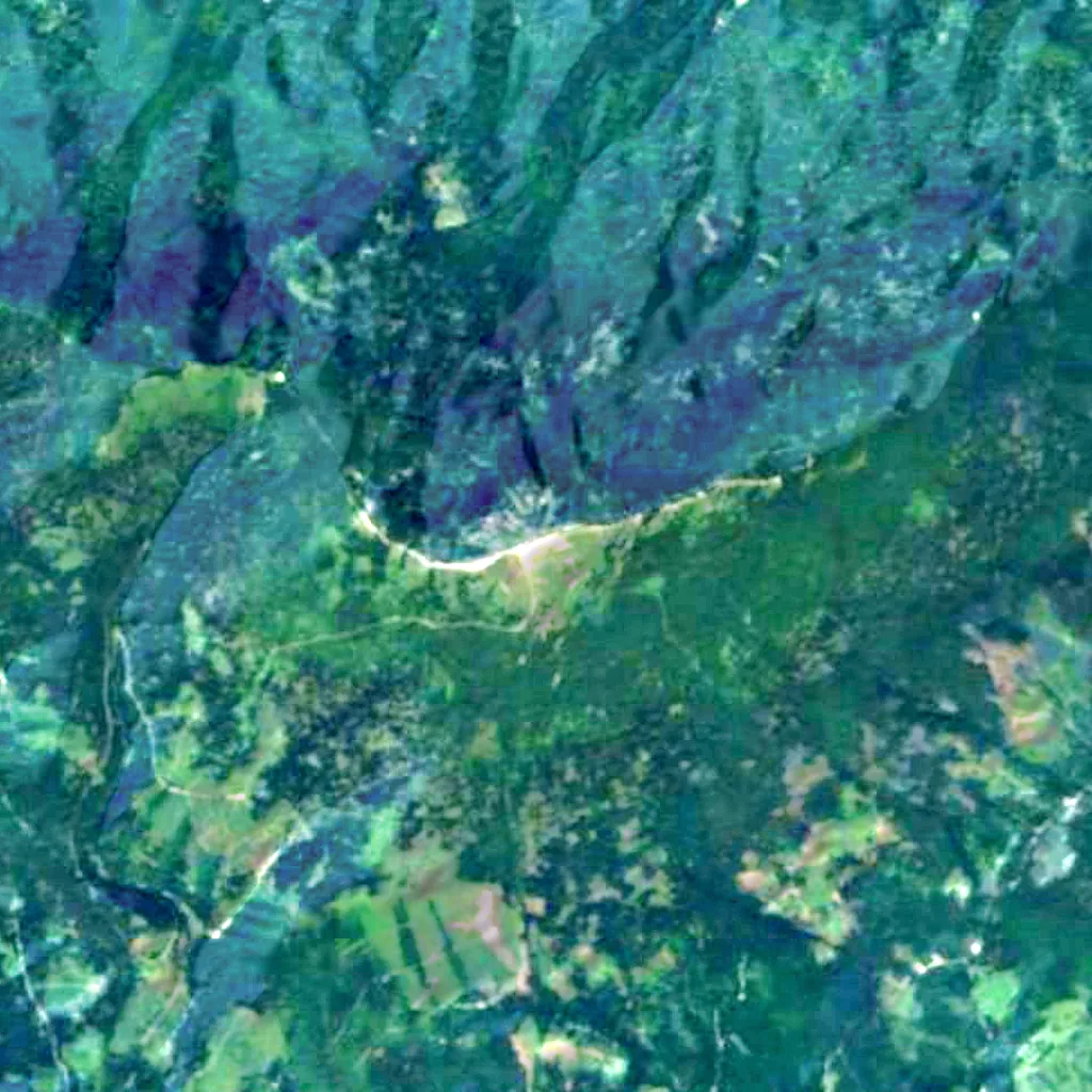 Babia hora visto dall'alto (Sentinel-2)