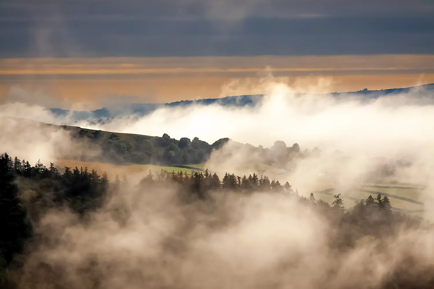 Misty Morning in the Brecon Beacons National Park