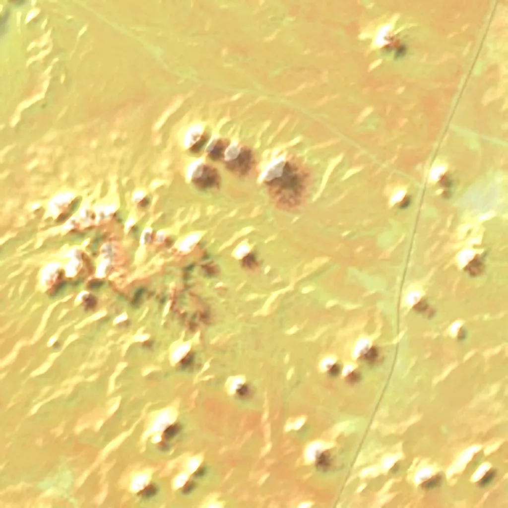 Black Desert visto dall'alto (Sentinel-2)