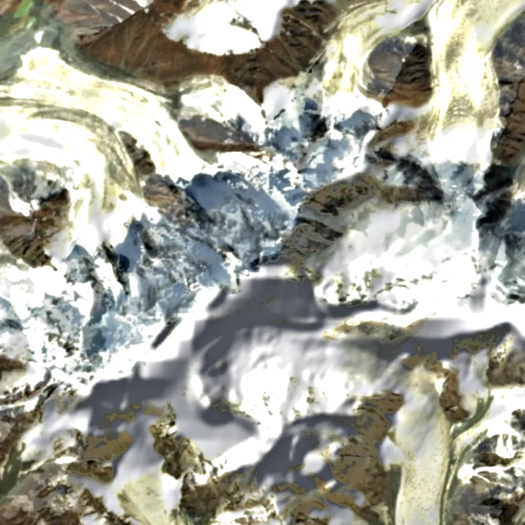 Bogda Feng visto de cima (Sentinel-2)