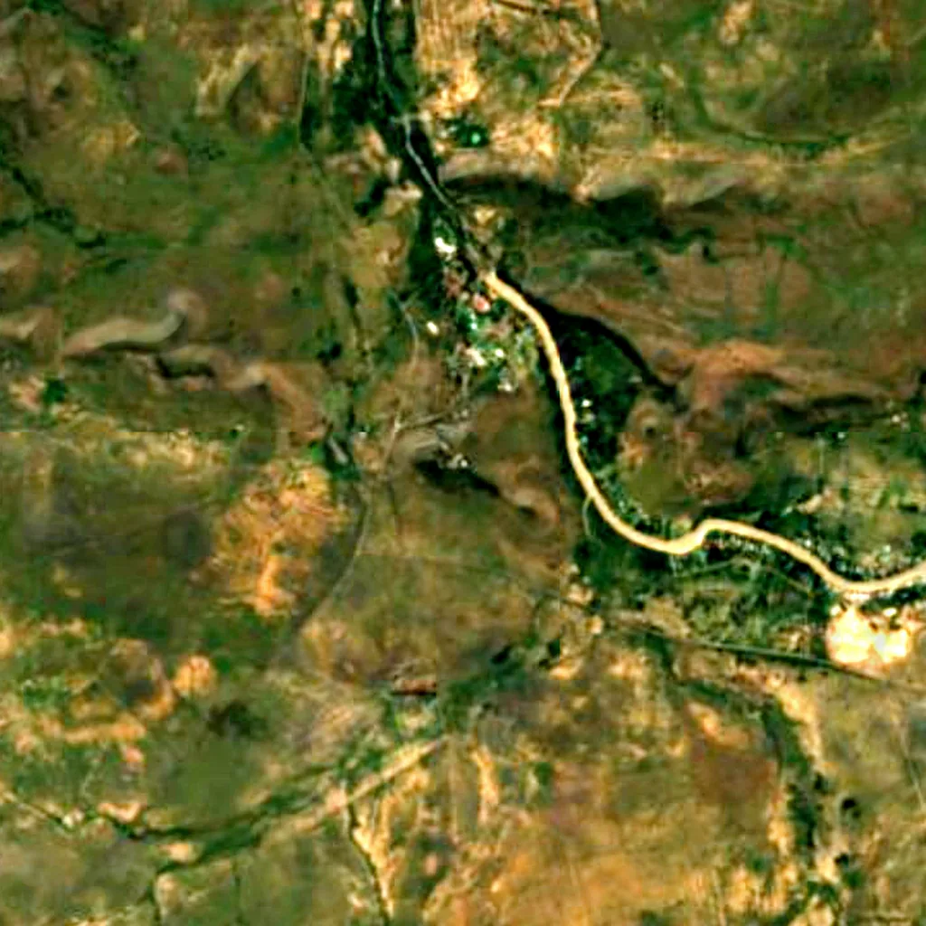 Boyden Observatory seen from above (Sentinel-2)