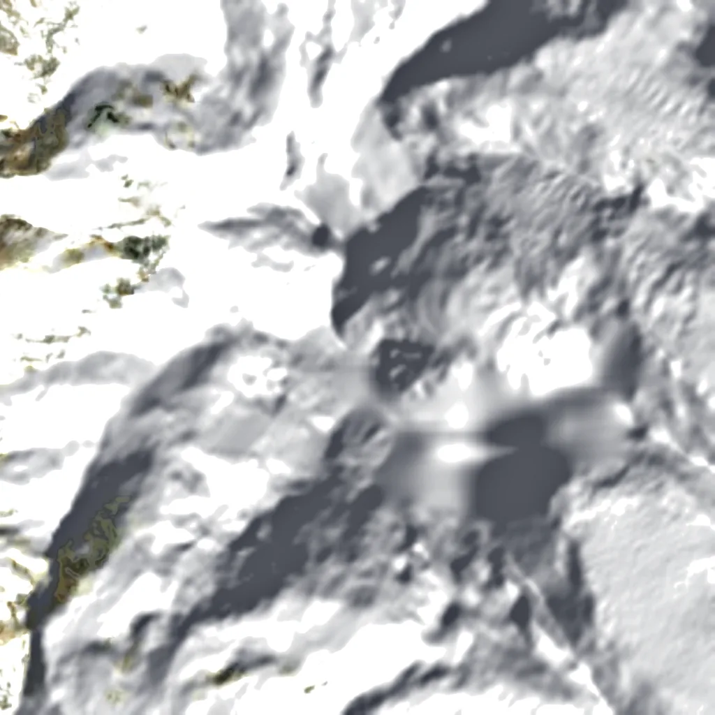 Broad Peak visto dall'alto (Sentinel-2)