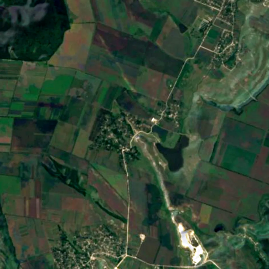 Butești Gorge visto desde arriba (Sentinel-2)