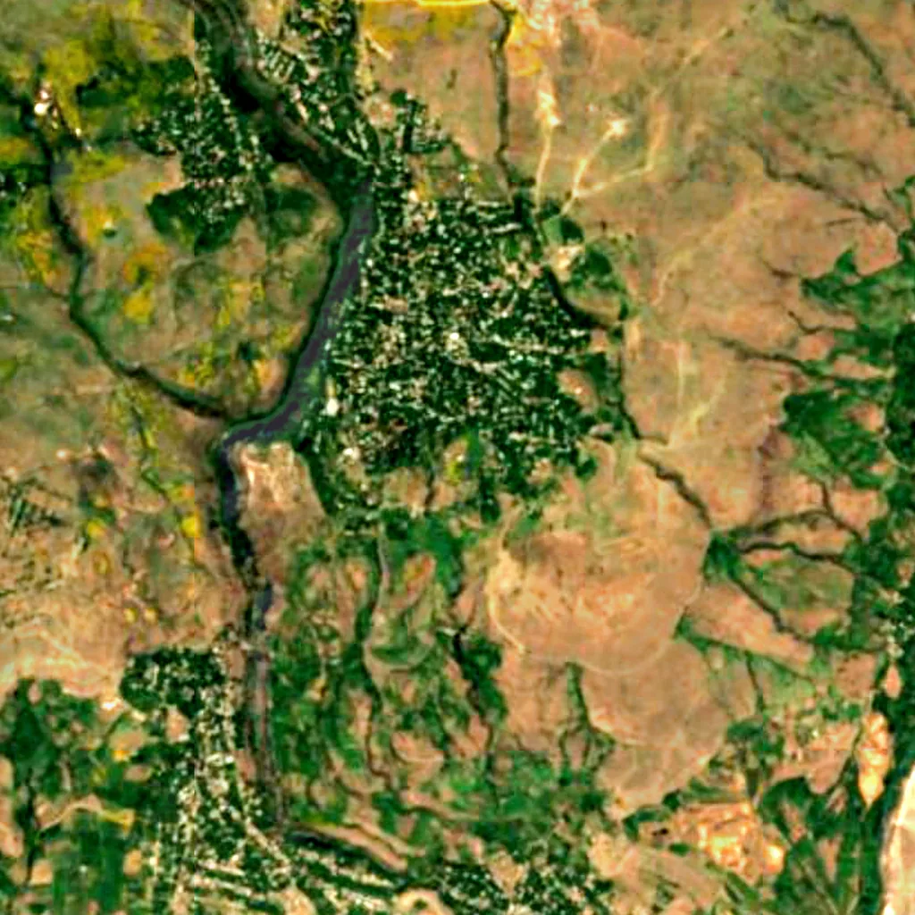 Byurakan Observatory seen from above (Sentinel-2)