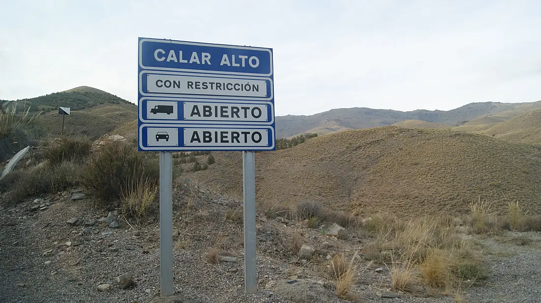Calar Alto señal puerto cerrado