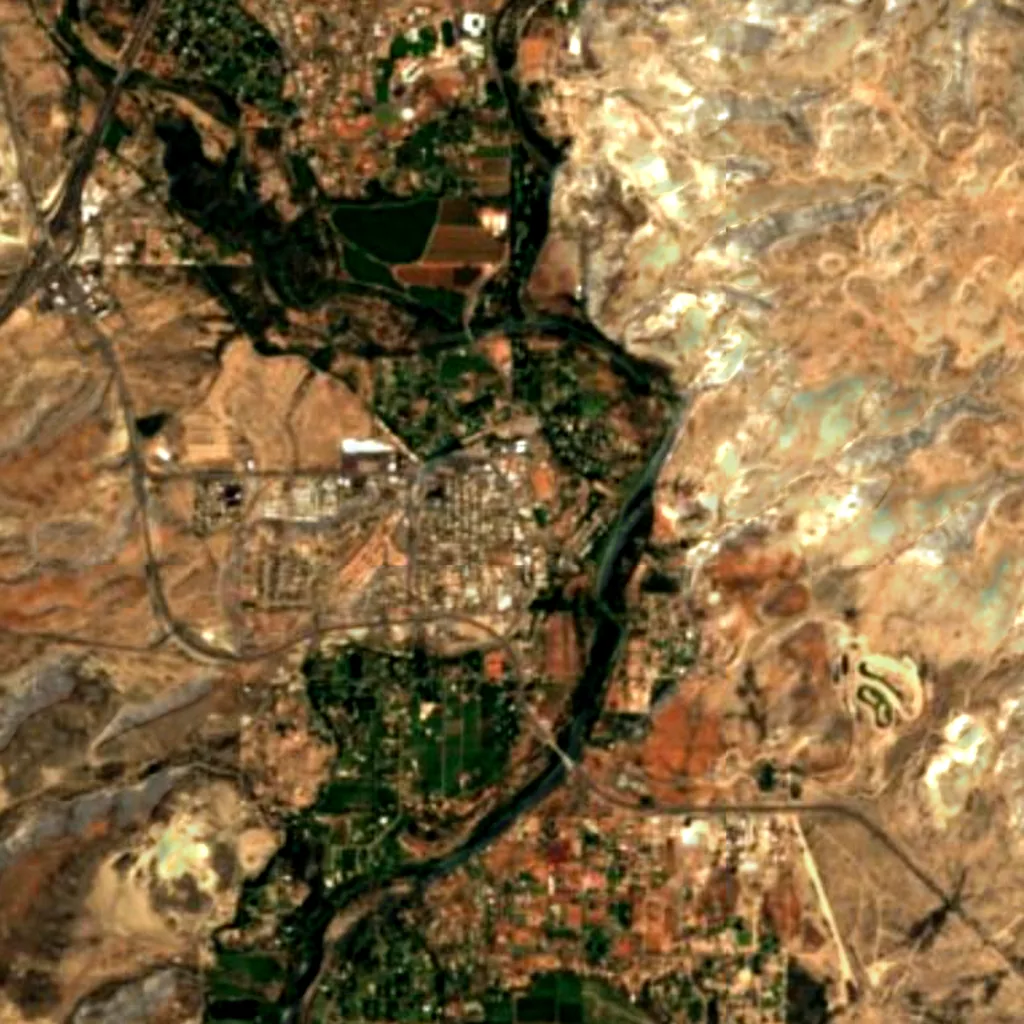 Camp Verde van boven gezien (Sentinel-2)