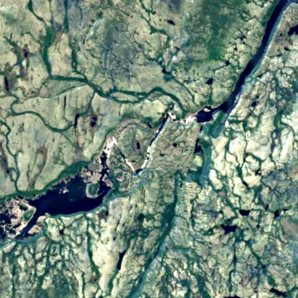 Canyon Eaton visto dall'alto (Sentinel-2)