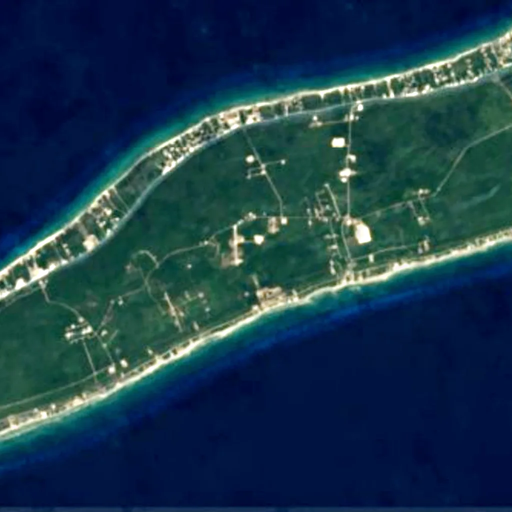 Caimán Brac visto desde arriba (Sentinel-2)