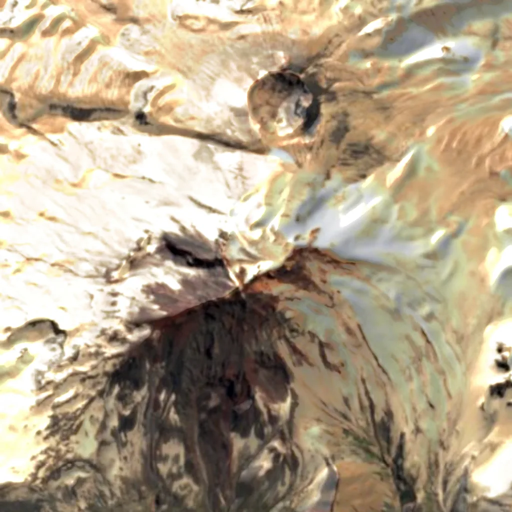 Cerro Azul visto dall'alto (Sentinel-2)