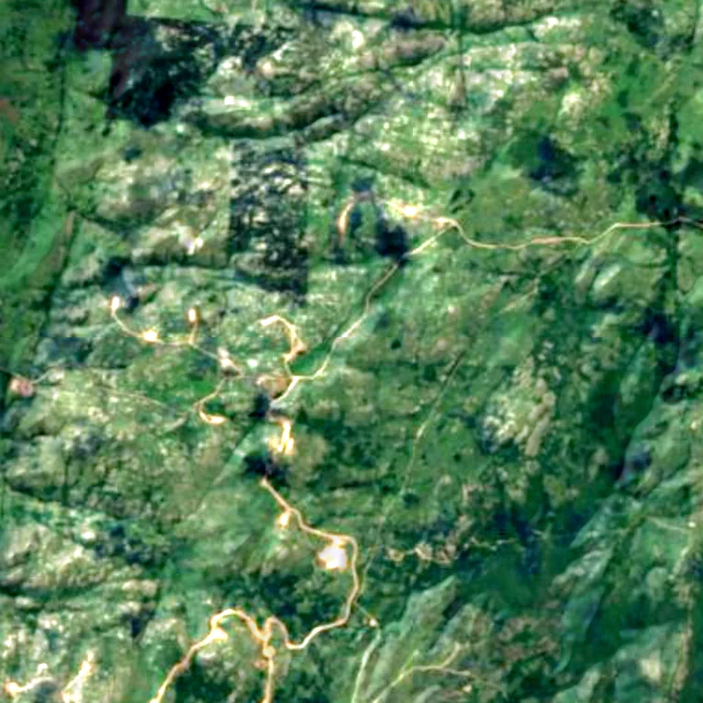Cerro Catedral seen from above (Sentinel-2)