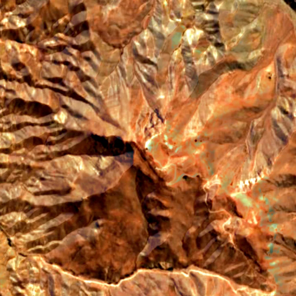 Cerro Tololo Inter-American Observatory von oben gesehen (Sentinel-2)