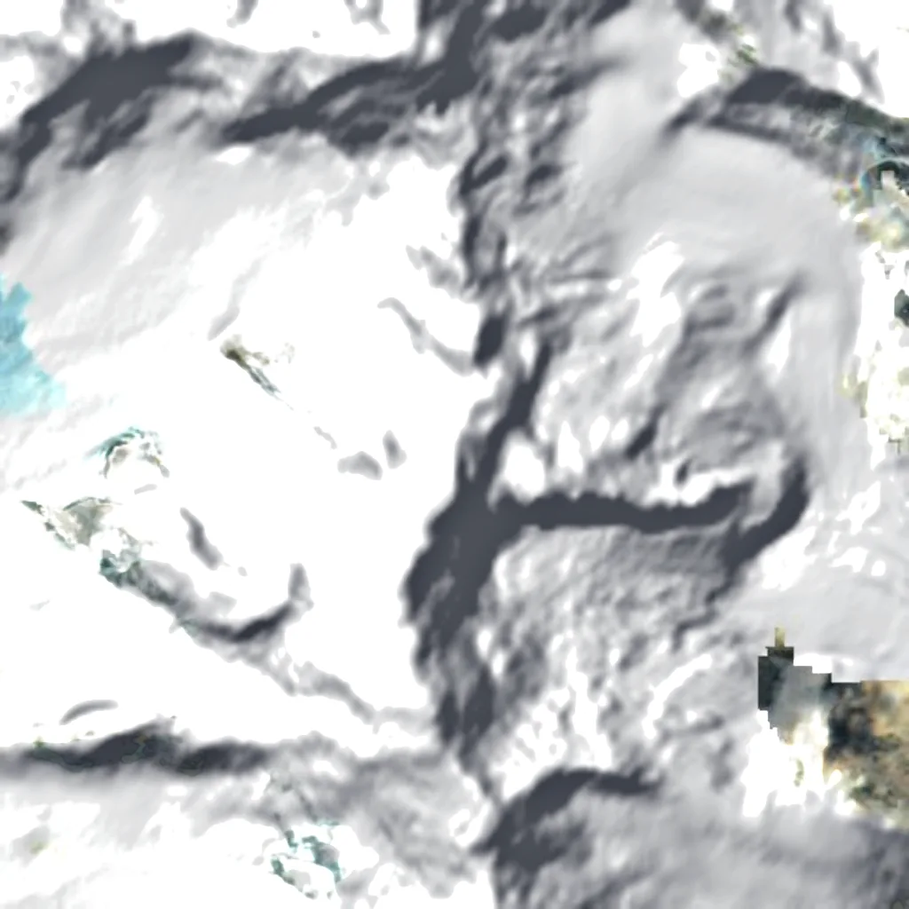 Cerro Torre seen from above (Sentinel-2)