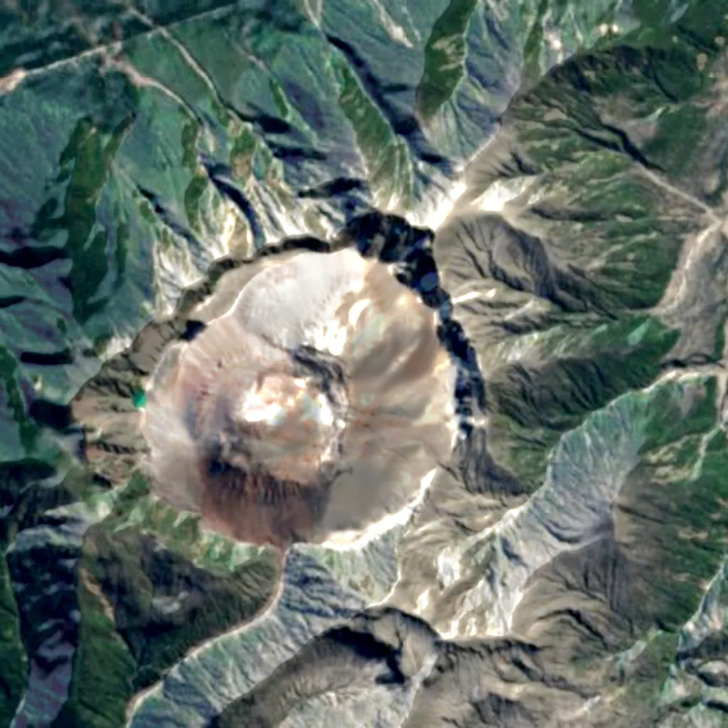 Chaitén visto de cima (Sentinel-2)