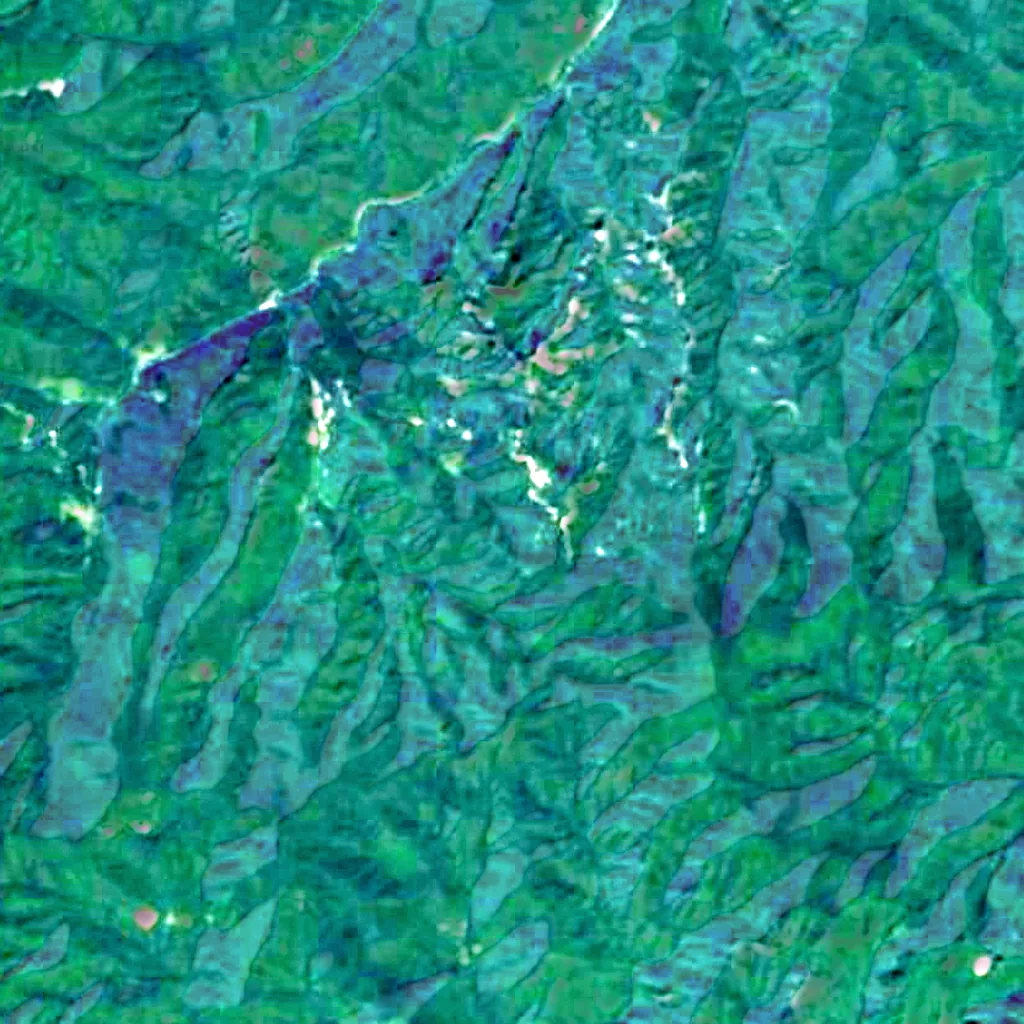 Chilbosan von oben gesehen (Sentinel-2)