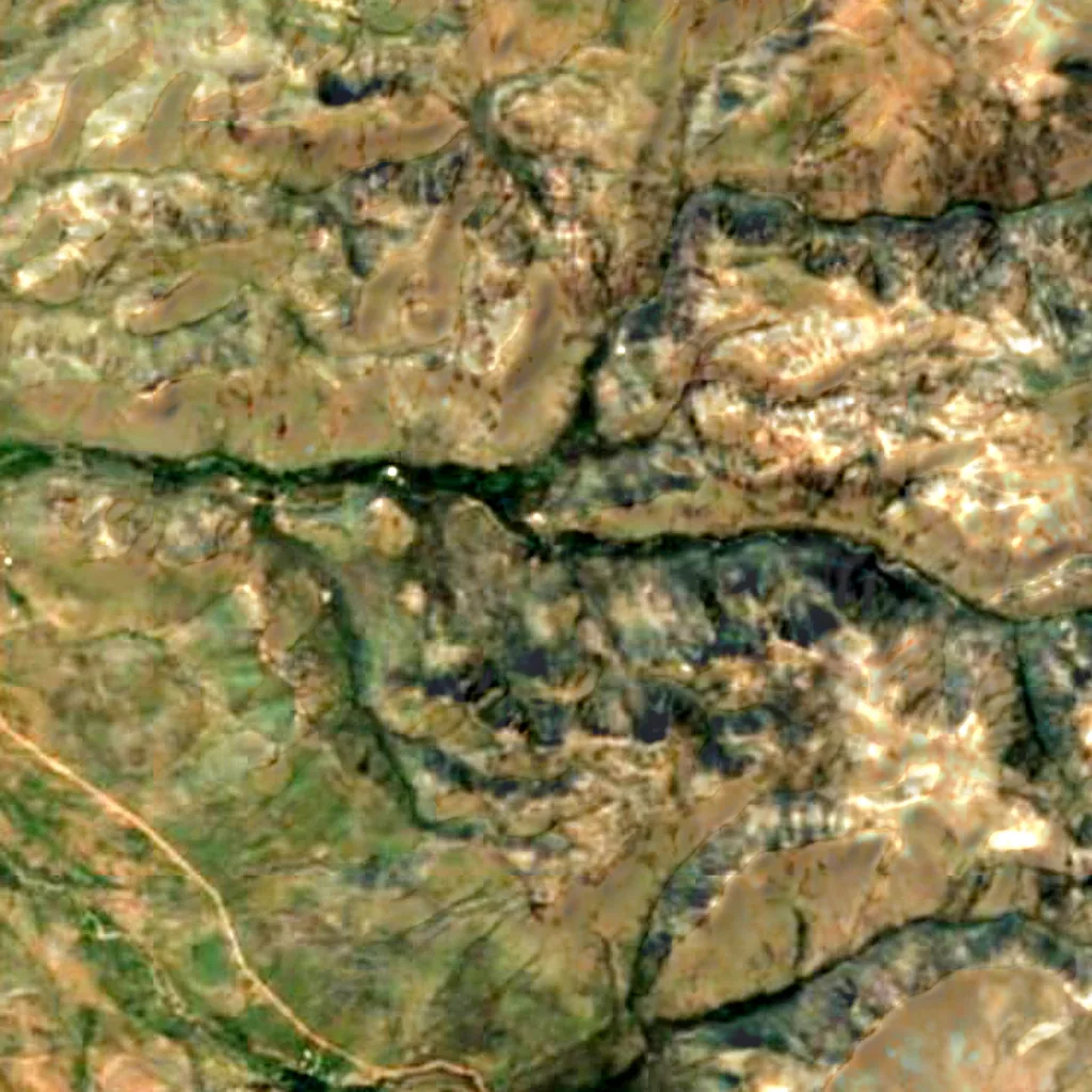 Chiricahua National Monument visto dall'alto (Sentinel-2)