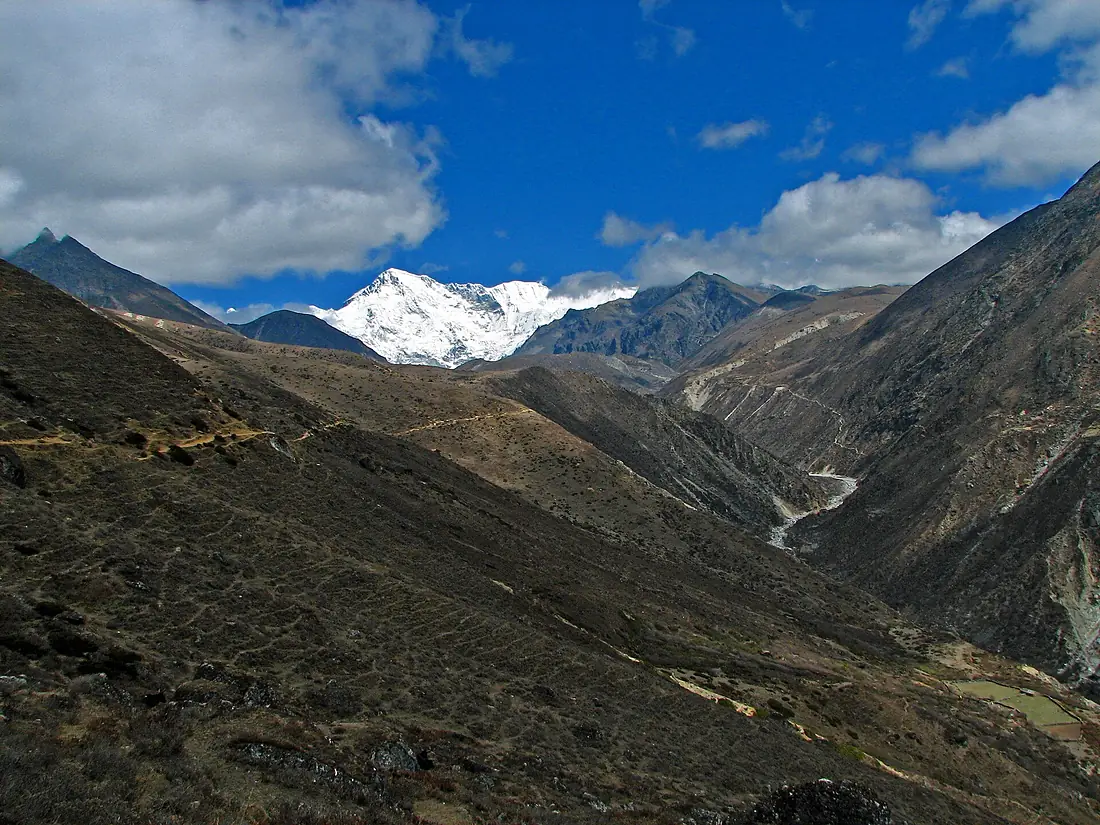 -Nepal - Sagamartha Trek - 065 - valley up to Gokyo and Cho Oyu (497609738)