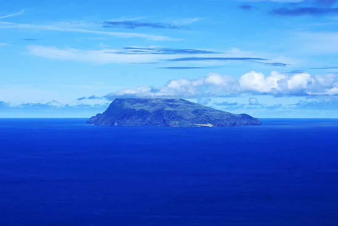 Chegada à ilha do Corvo Açores 3, Arquivo de Villa Maria, ilha Terceira, Açores