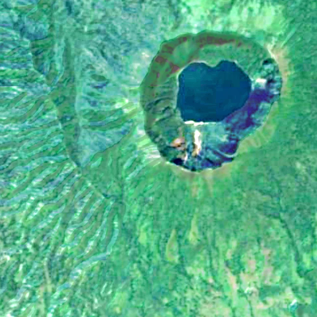 Cosigüina van boven gezien (Sentinel-2)