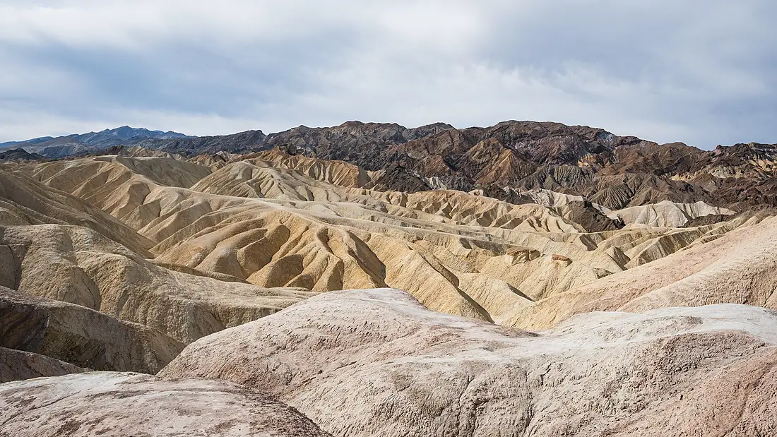 Badlands seen from Zabriskie Point, Death Valley National Park, California