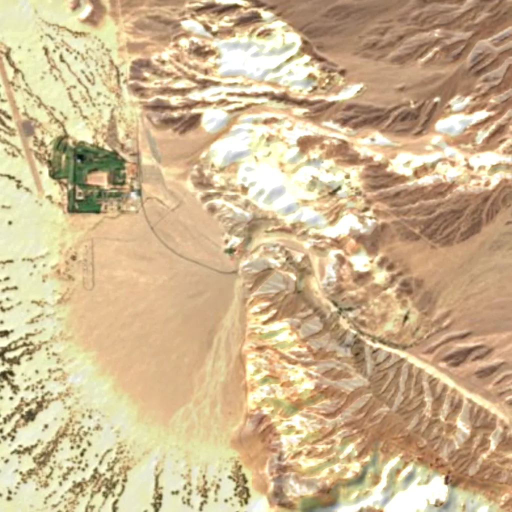 Parque nacional del Valle de la Muerte visto desde arriba (Sentinel-2)