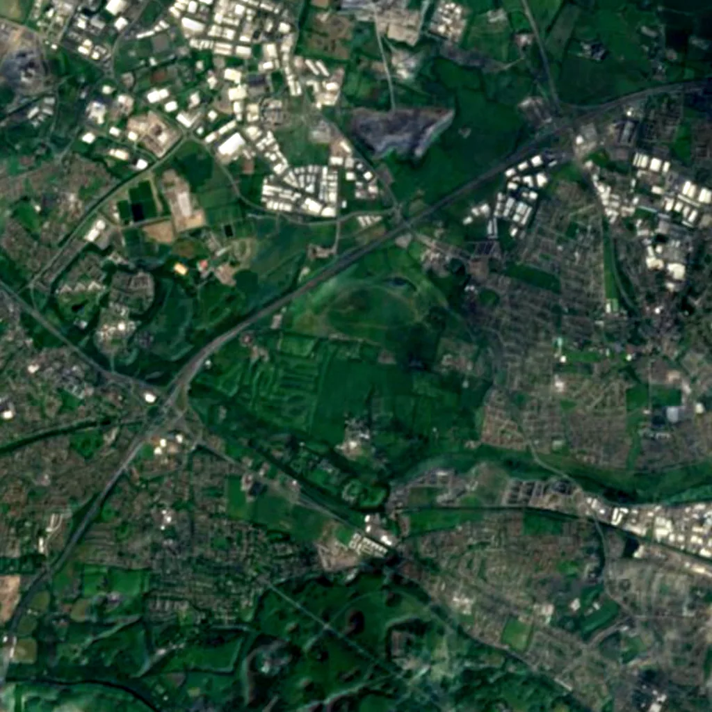 Dunsink Observatory seen from above (Sentinel-2)