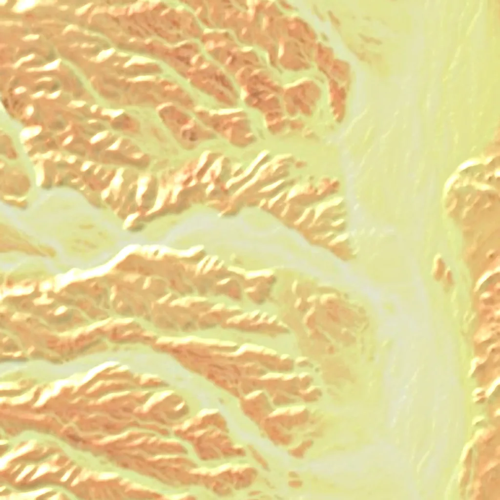 Deserto Oriental Africano visto de cima (Sentinel-2)