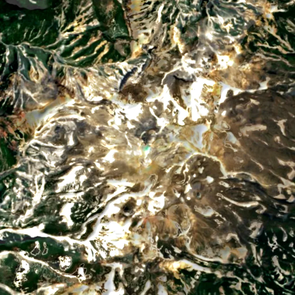 Ebeko vu d'en haut (Sentinel-2)