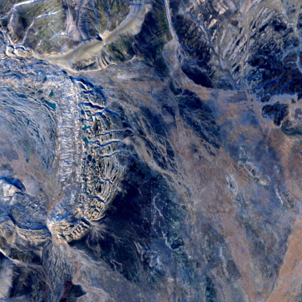 Edgeøya visto dall'alto (Sentinel-2)