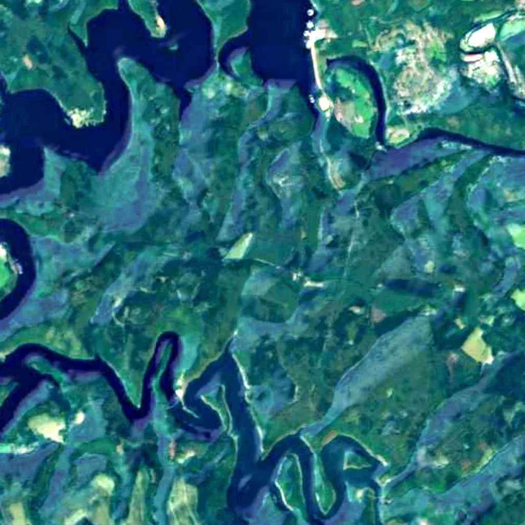 Nationalpark Eifel von oben gesehen (Sentinel-2)