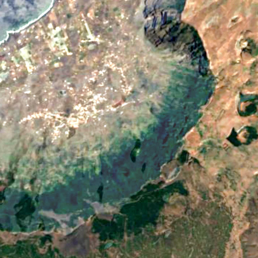 El Hierro visto desde arriba (Sentinel-2)