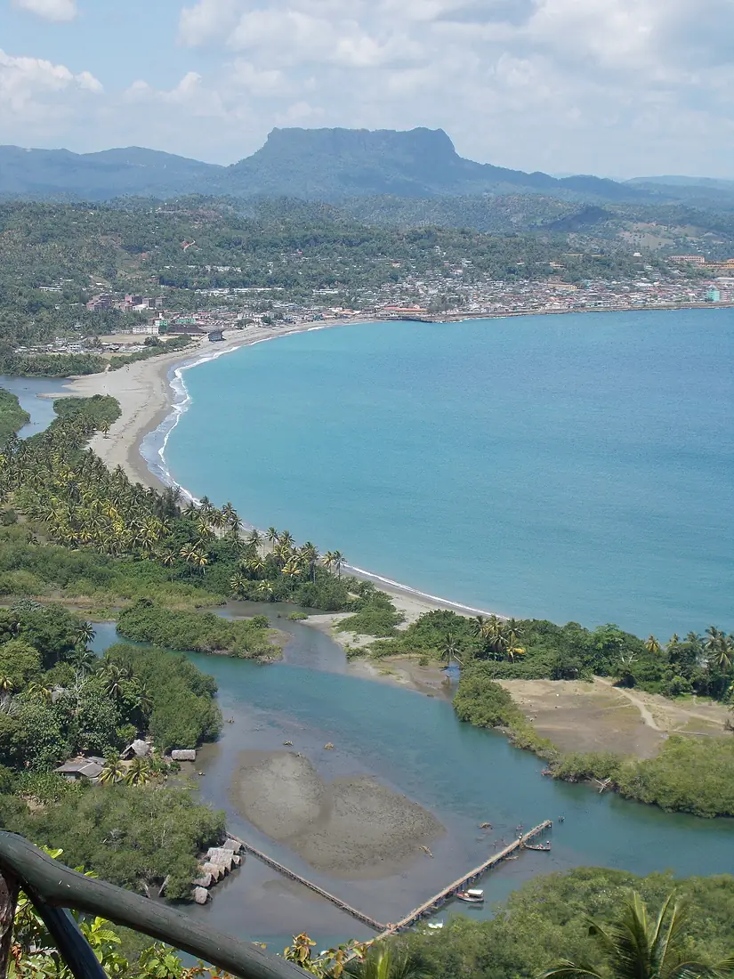 El Yunque and Baracoa, Cuba, from the south, taken May 2013