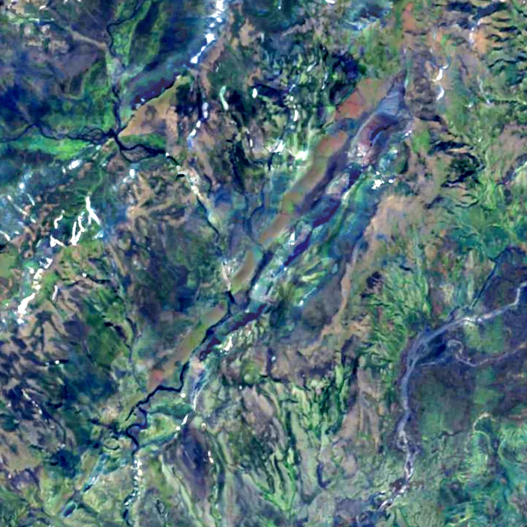 Eldgjá von oben gesehen (Sentinel-2)