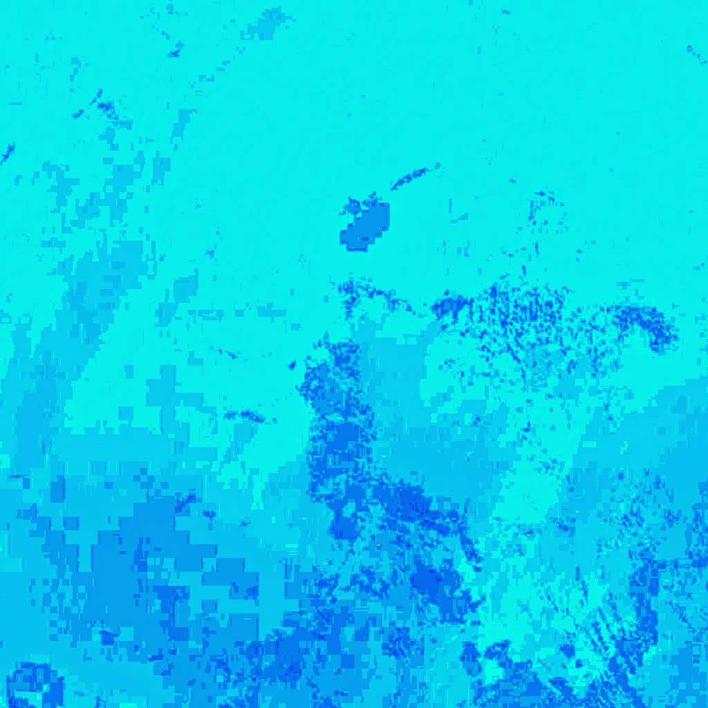 Lago Elgygytgyn visto desde arriba (Sentinel-2)