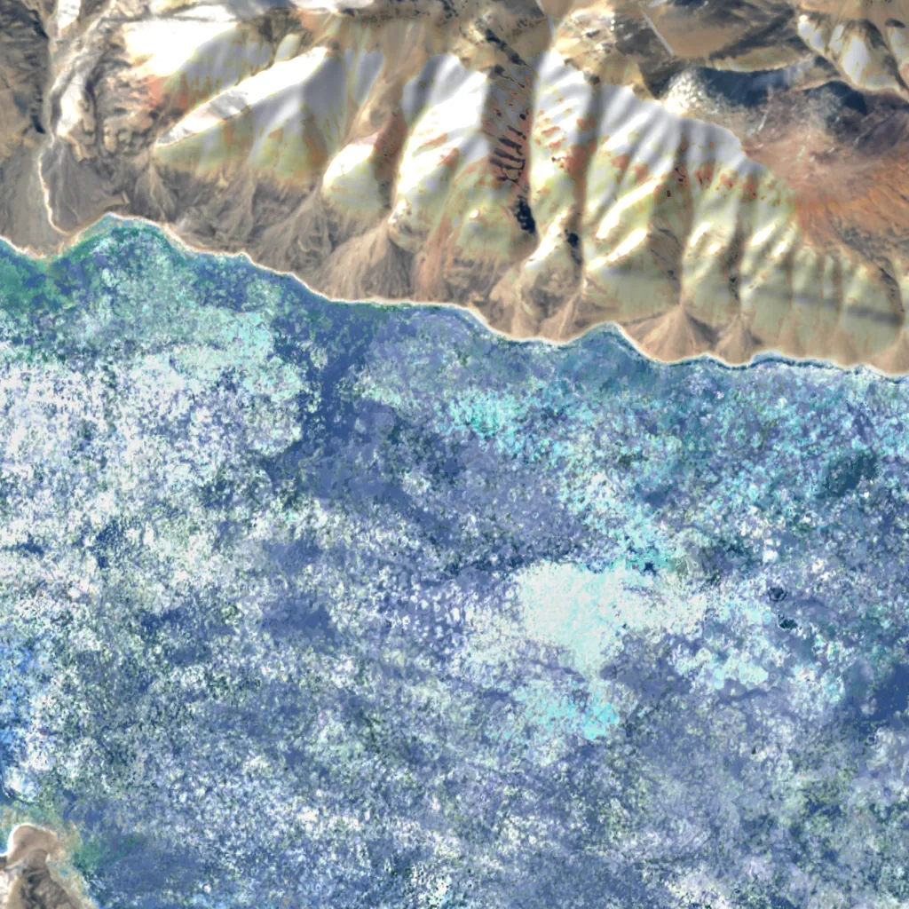 Ellesmere-Insel von oben gesehen (Sentinel-2)