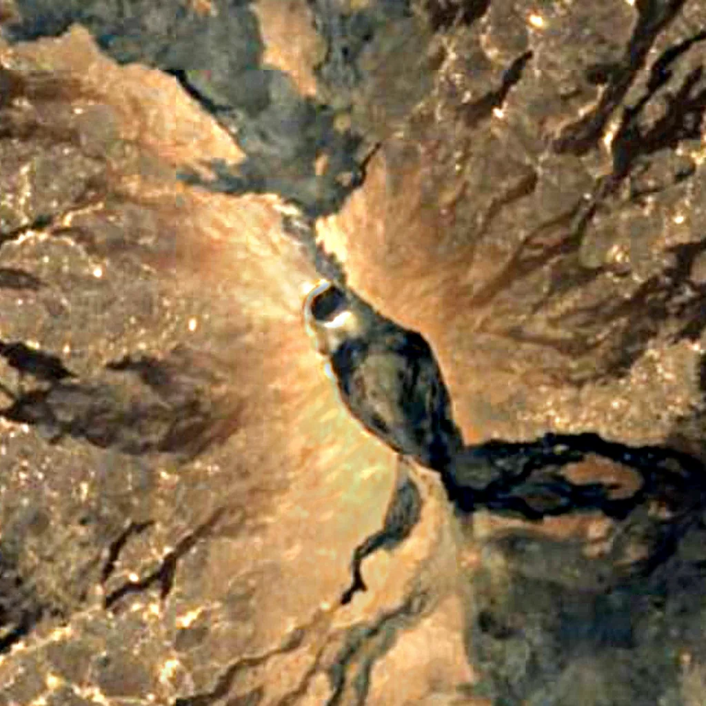 Erta Ale visto de cima (Sentinel-2)