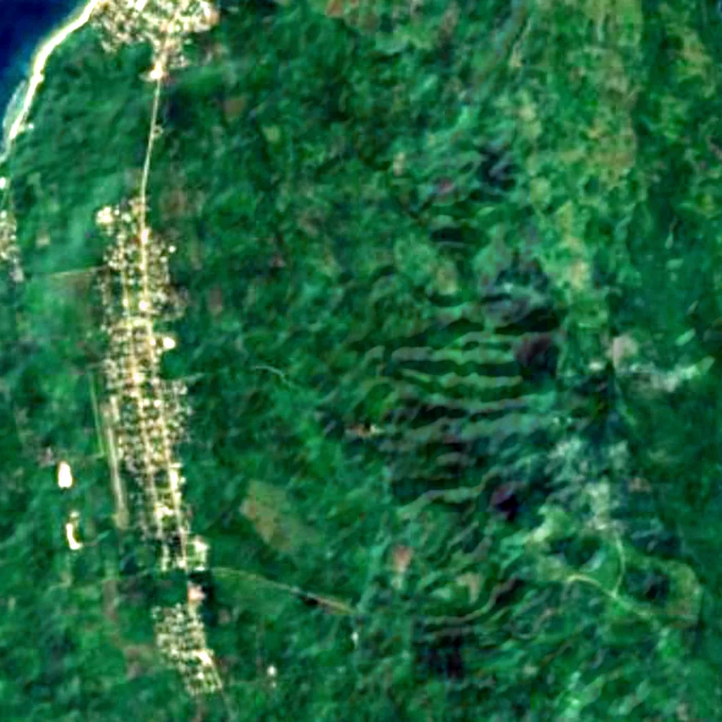 ʻEua visto de cima (Sentinel-2)